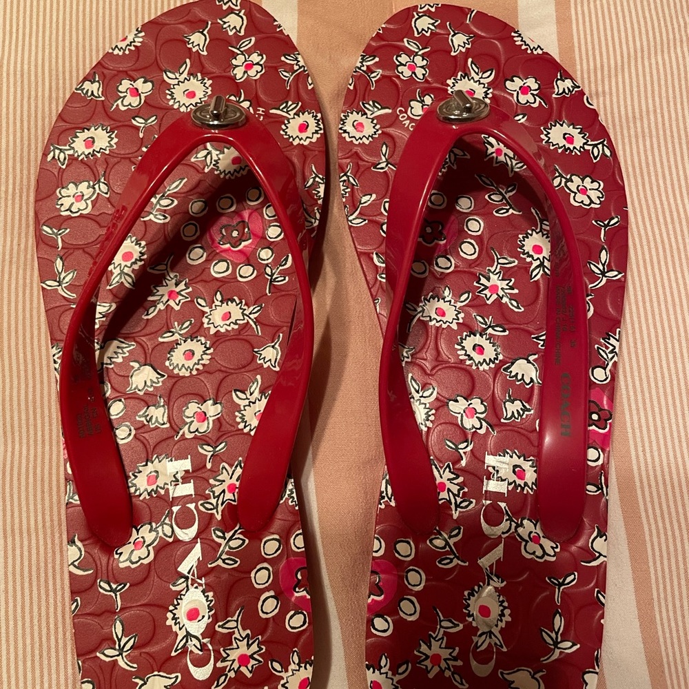 New Coach Flip Flops